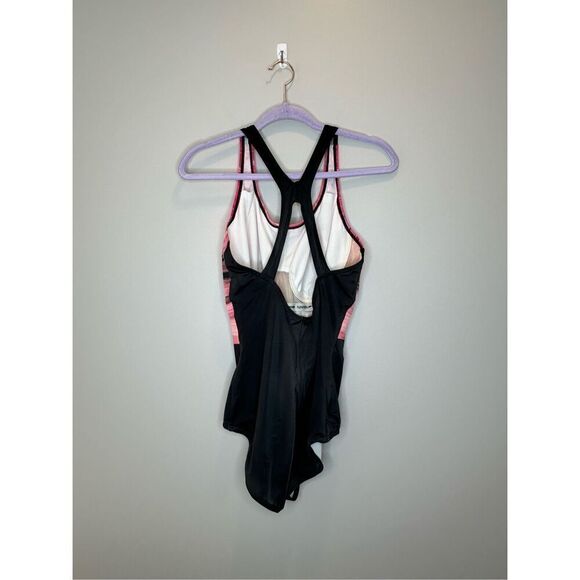 Speedo Powerlux Eco One Piece Swimsuit Black and Pink Size Medium - Picture 6 of 10